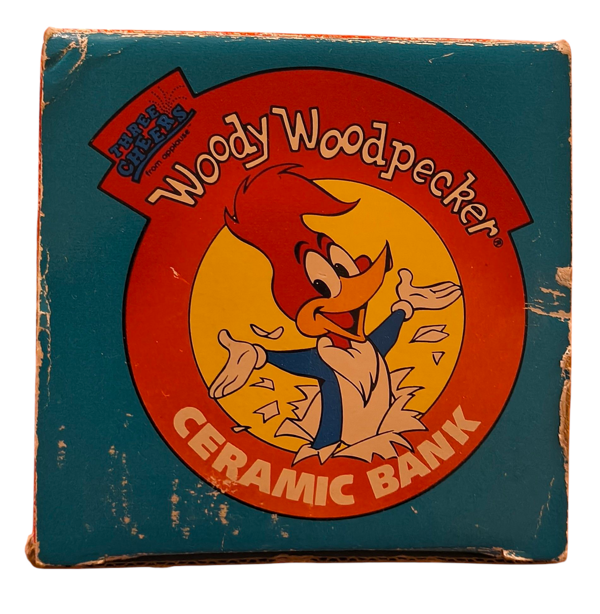 1990s Applause & Walter Lantz Ceramic Woody Woodpecker Coin Bank image 4
