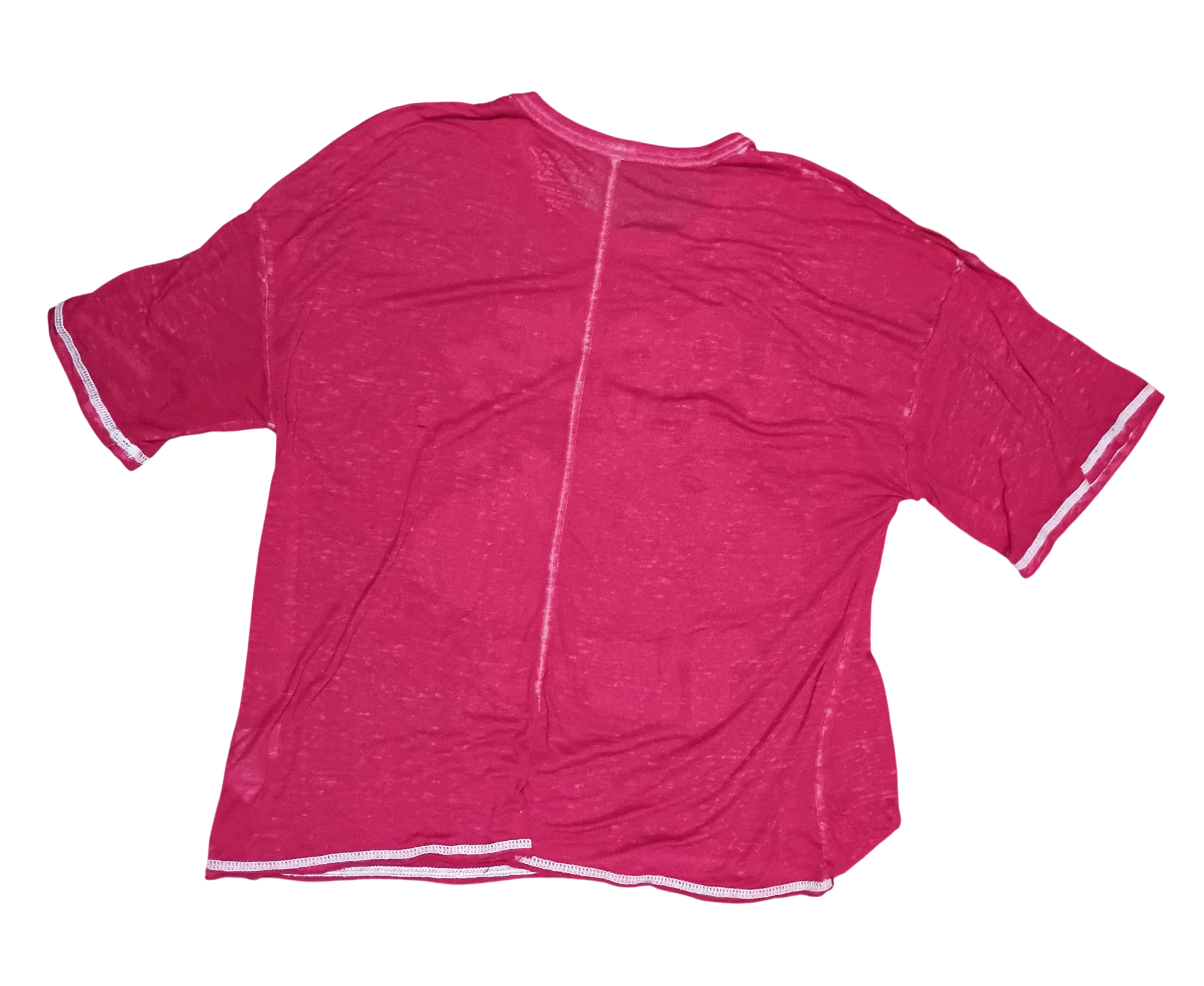 Looney Tunes Heather Burgundy Sleepwear Burnout Tee T-Shirt Women's LG 12-14 image 2