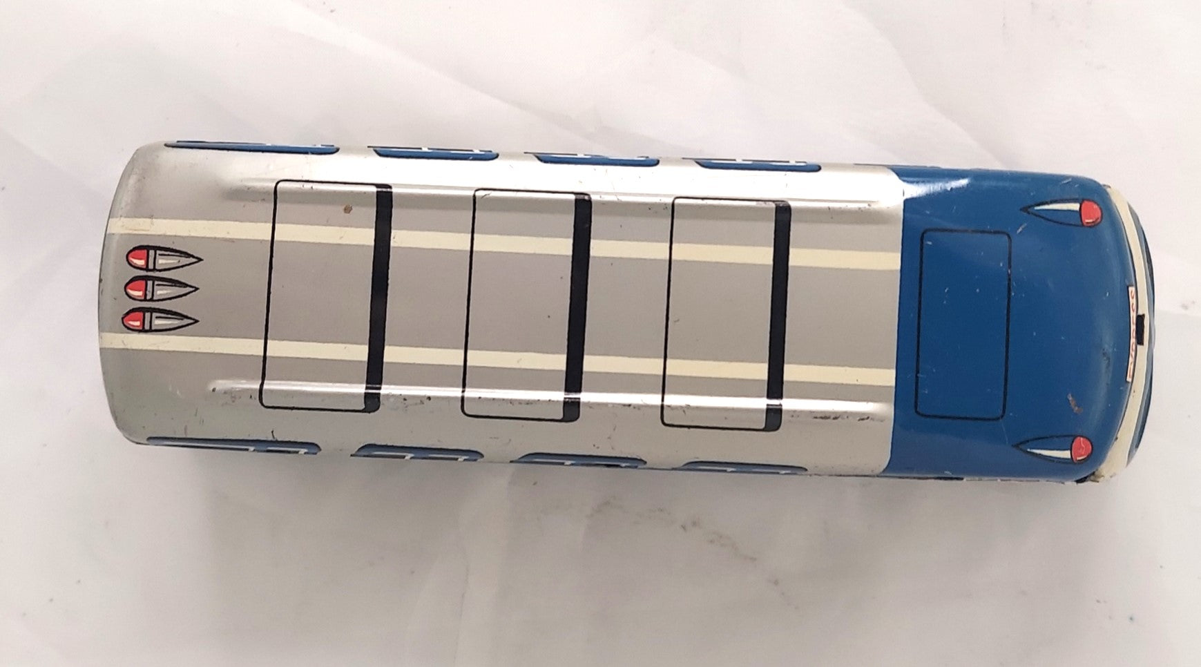 1950s Greyhound Scenicruiser Tin Litho Friction Bus #69570 image 5