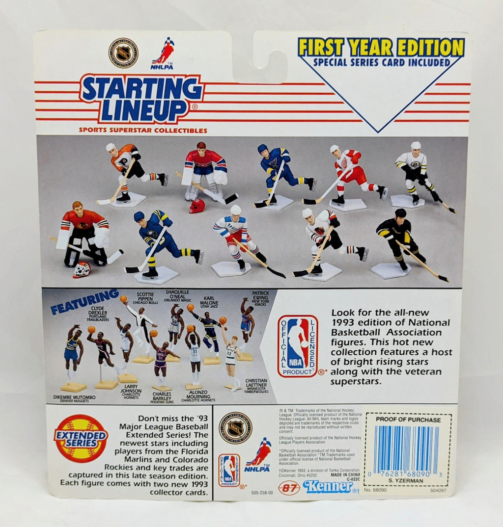 1993 Starting Lineup Steve Yzerman Detroit Red Wings Hockey Figure image 2