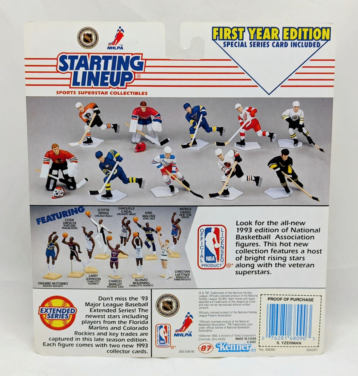 1993 Starting Lineup Steve Yzerman Detroit Red Wings Hockey Figure image 2