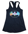 DC Comics Batman Tropical Logo Tank Top Black Size Medium