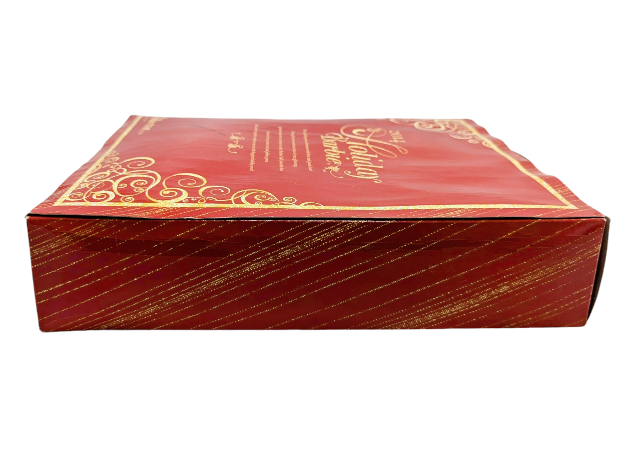 2014 Mattel Barbie Collector Holiday Doll Red & Gold BDH13 - Box Damage image 3