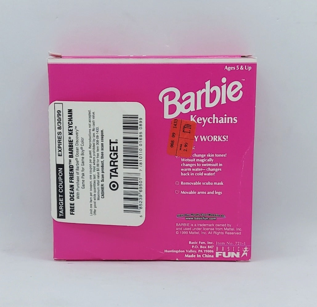1999 Barbie Target Ocean Friend Barbie Keychain image 2