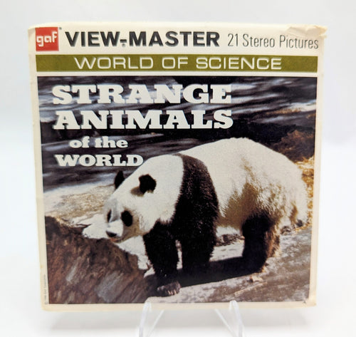 1958 View-Master Strange Animals Of The World 3 Reel Pack