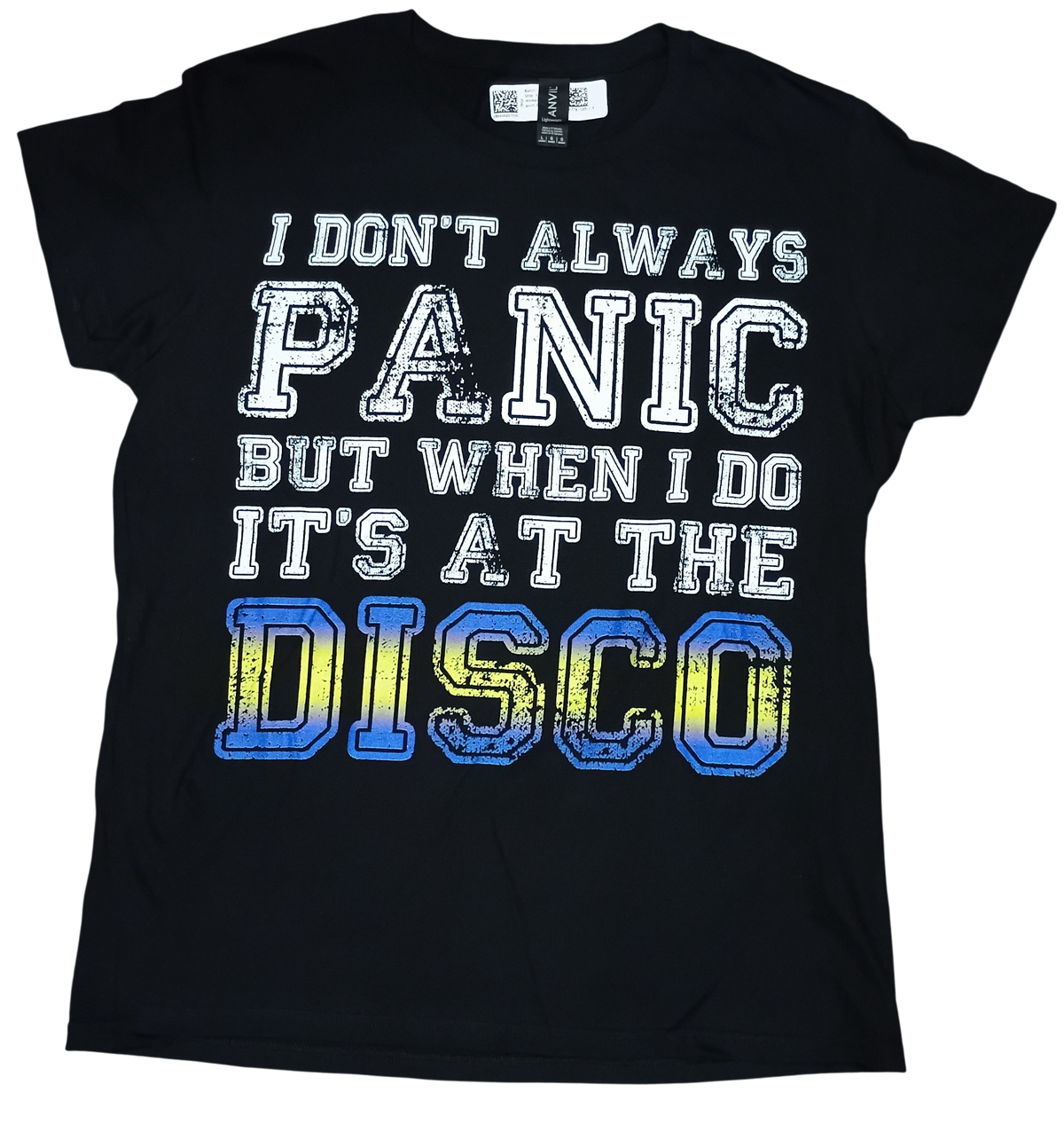 I Don't Always Panic But When I Do It's At The Disco Mens T-Shirt Size L