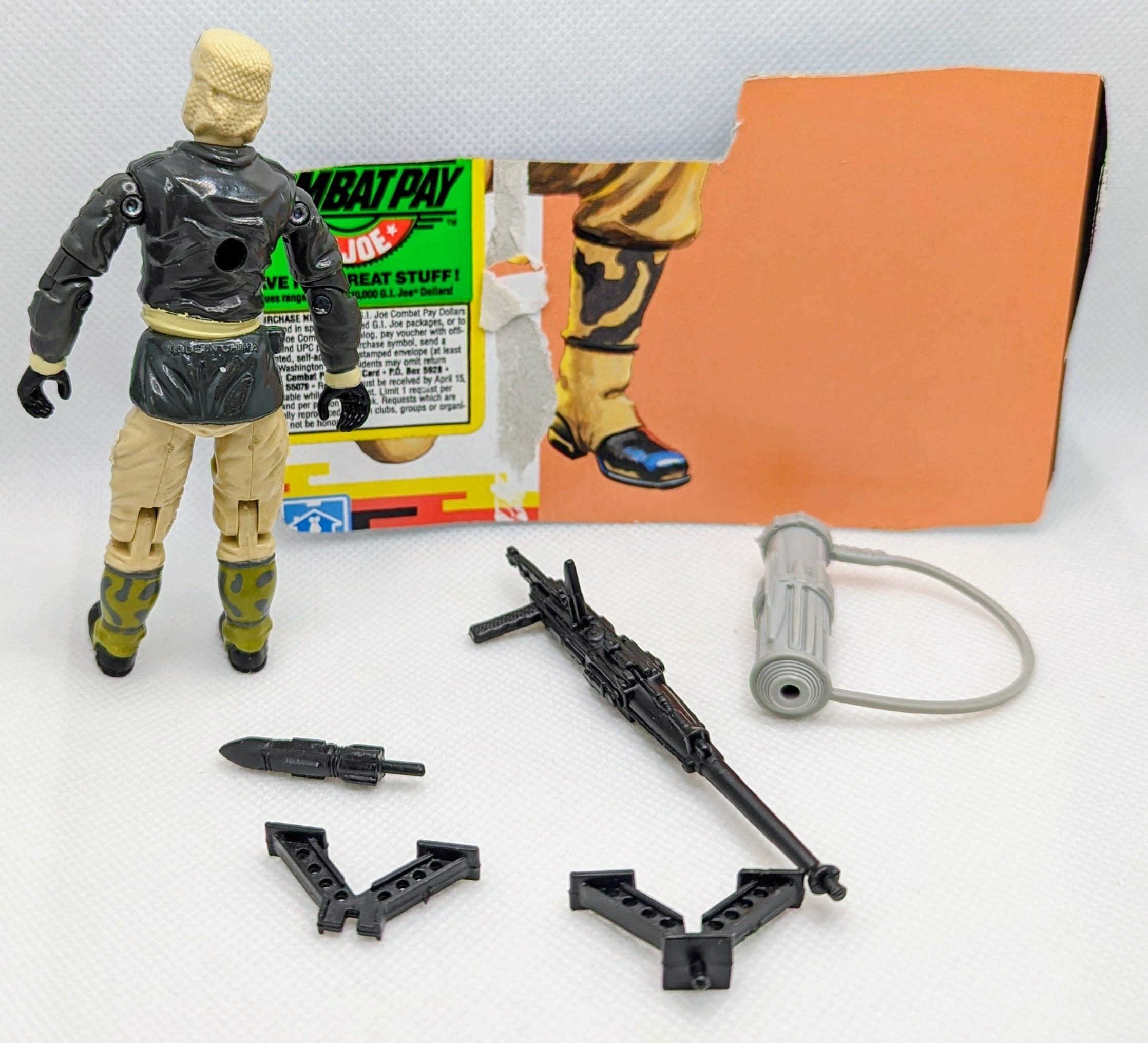 1990 Hasbro G.I. Joe Rampart v1 Vintage Action Figure - Damage image 2