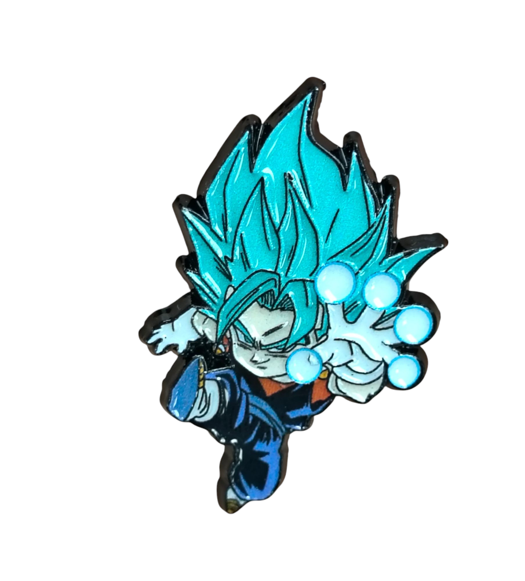 Dragon Ball Z Super Saiyan Blue Vegito w/ Energy Spheres Character Enamel Pin