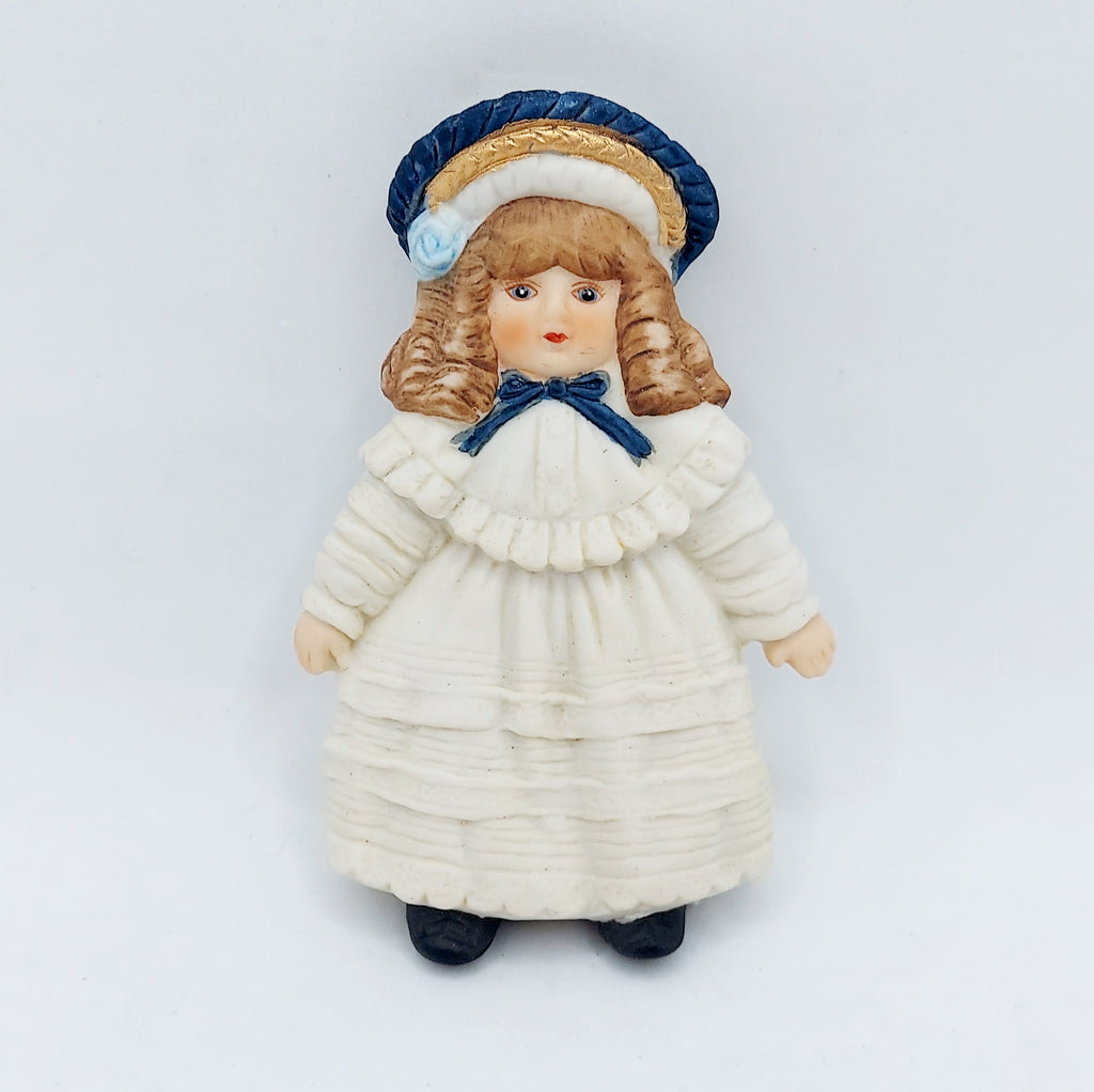 1987 Gorham Christmas Traditions Doll Ornament Jillian G2301 image 2