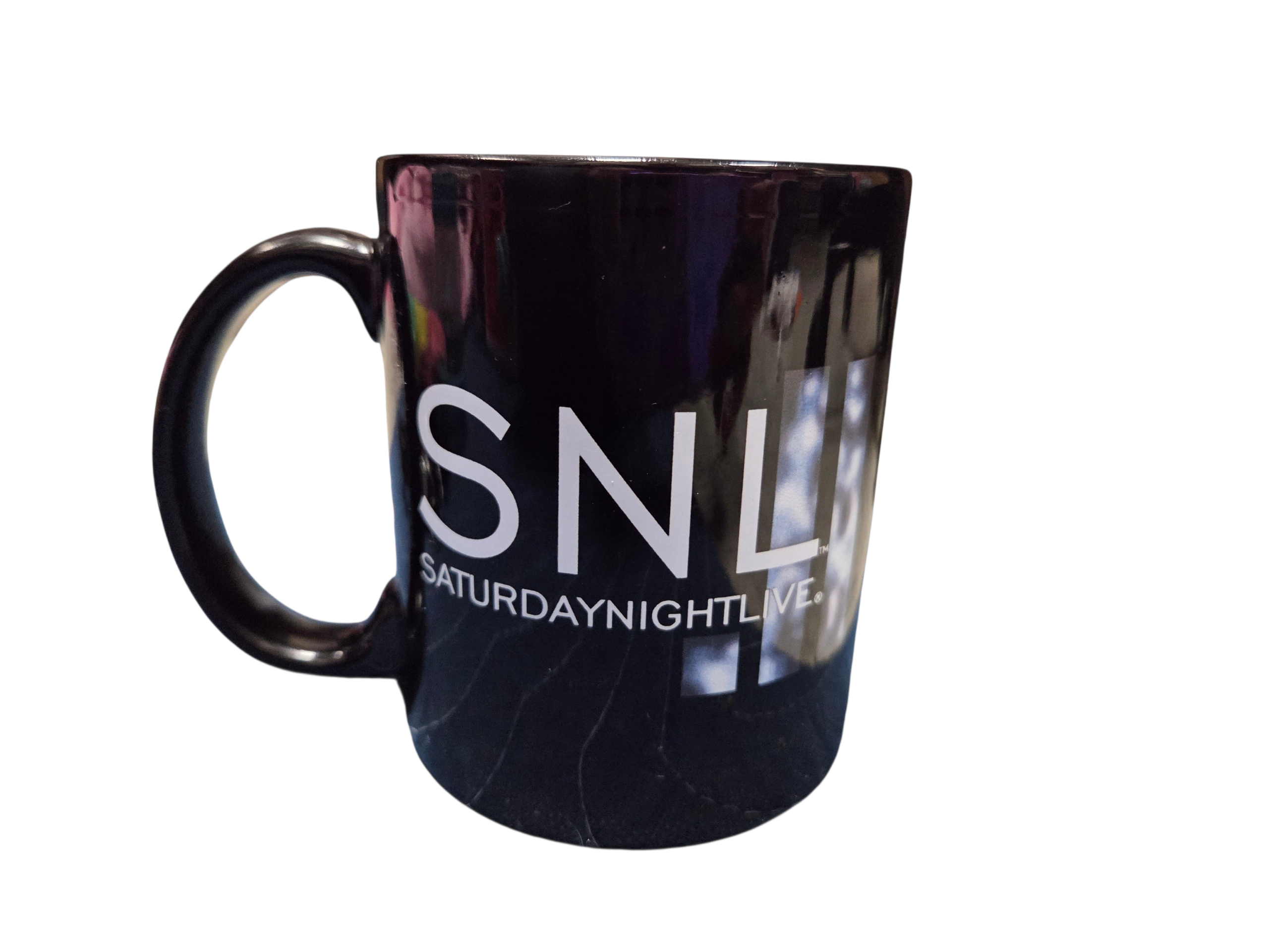 Saturday Night Live SNL Live from New York Black Coffee Mug Cup Tea