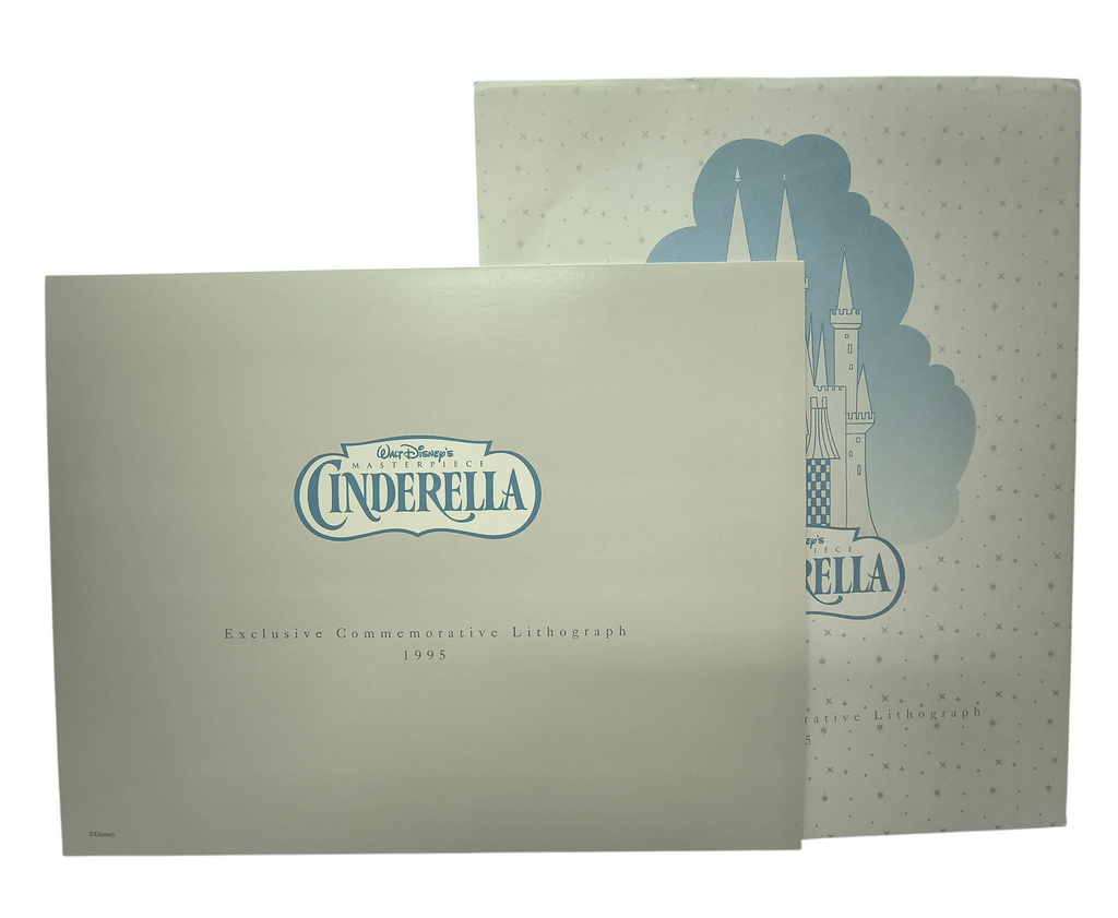 1995 Cinderella Disney Store Exclusive Commemorative Lithograph 11x14 & Envelope image 2