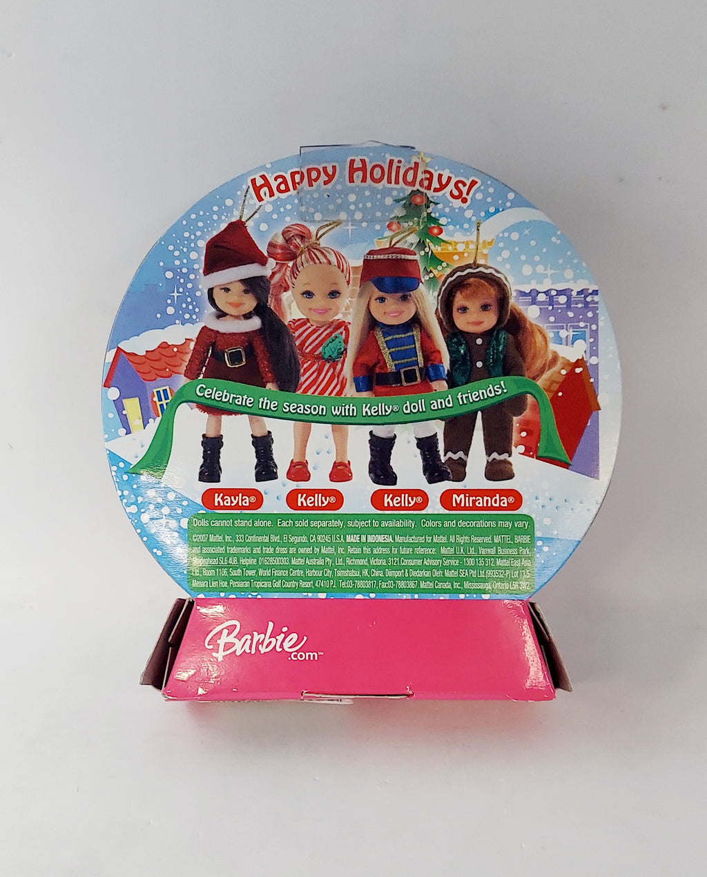 2007 Barbie Happy Holidays Kelly Nutcracker Ornament Doll image 2