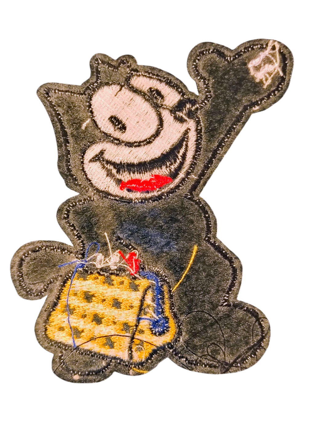 Felix The Cat w/ The Magic Bag Character Embroidered Iron On 4" Patch image 2