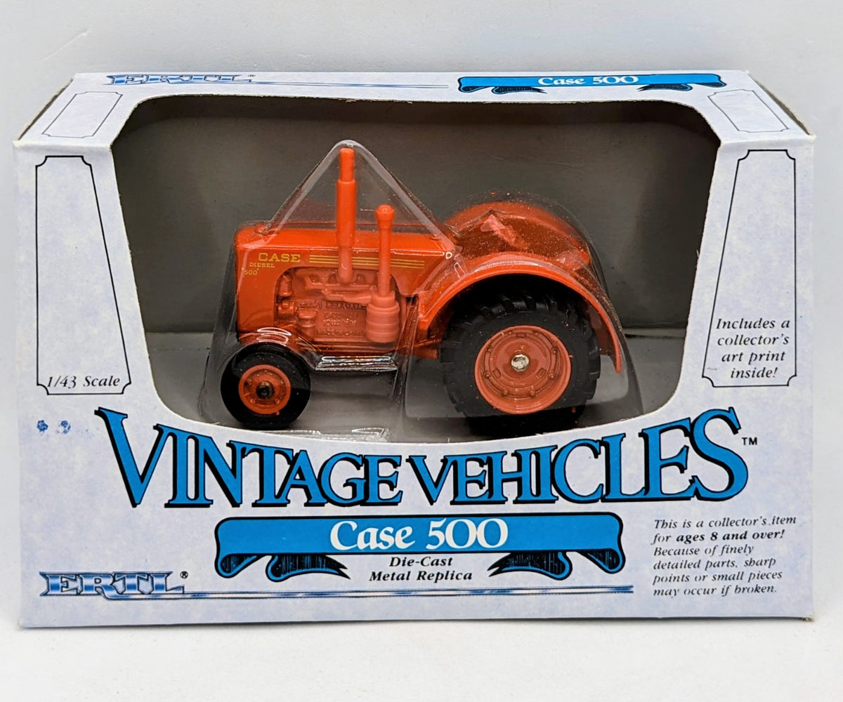 1985 ERTL Vintage Vehicles Case 500 Diesel Tractor Diecast 1:43