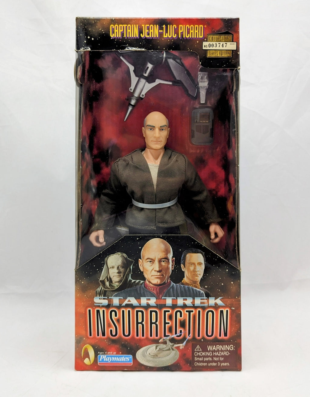 1998 Playmates Star Trek Insurrection Captain Jean-Luc Picard 9" Figure