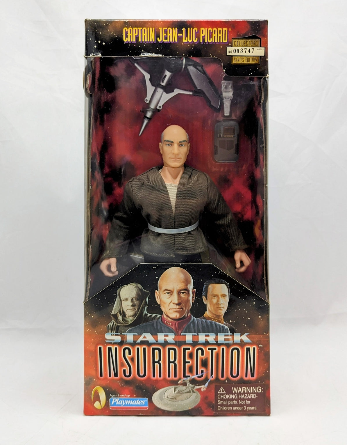 1998 Playmates Star Trek Insurrection Captain Jean-Luc Picard 9" Figure