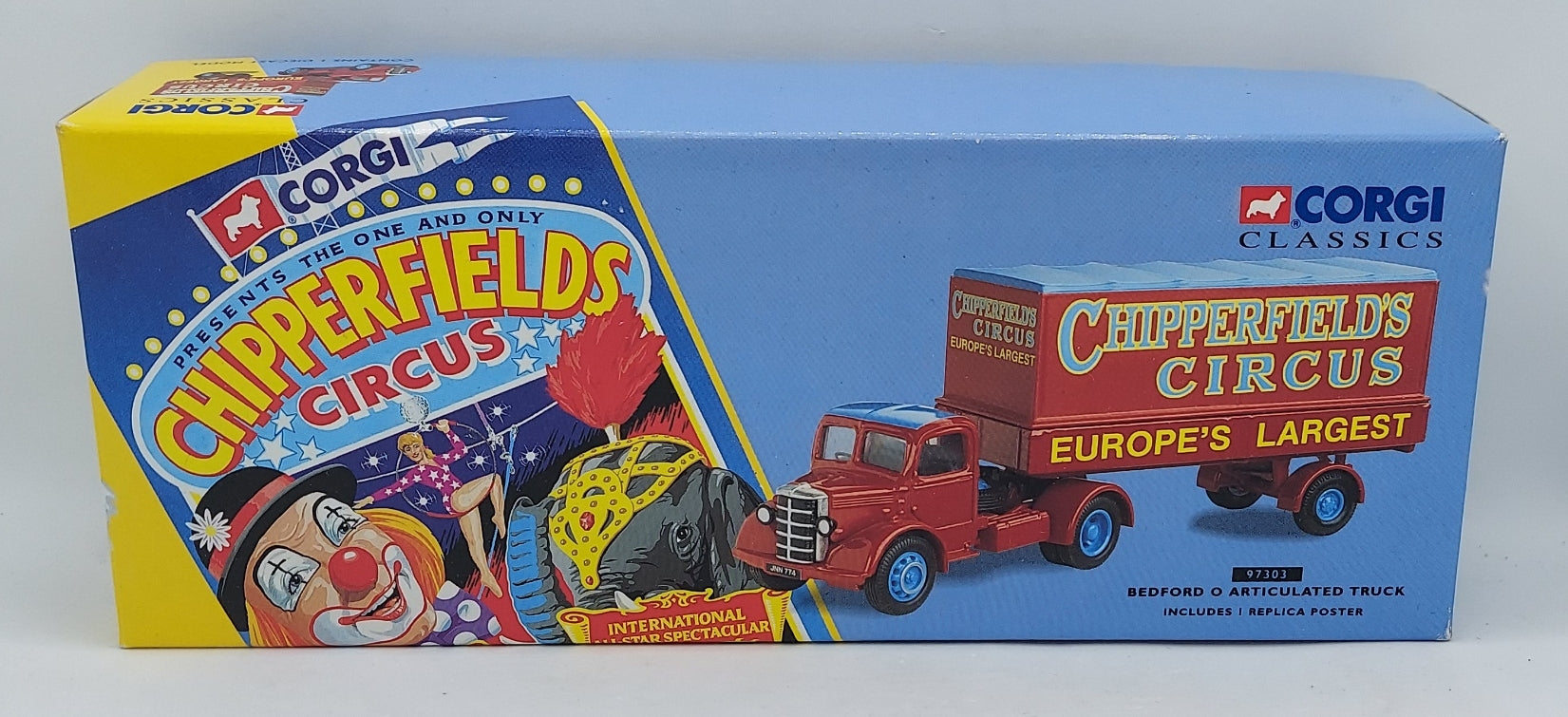 1994 Corgi Classics Chipperfields Circus 97303 Bedford O Articulated Truck 1/50