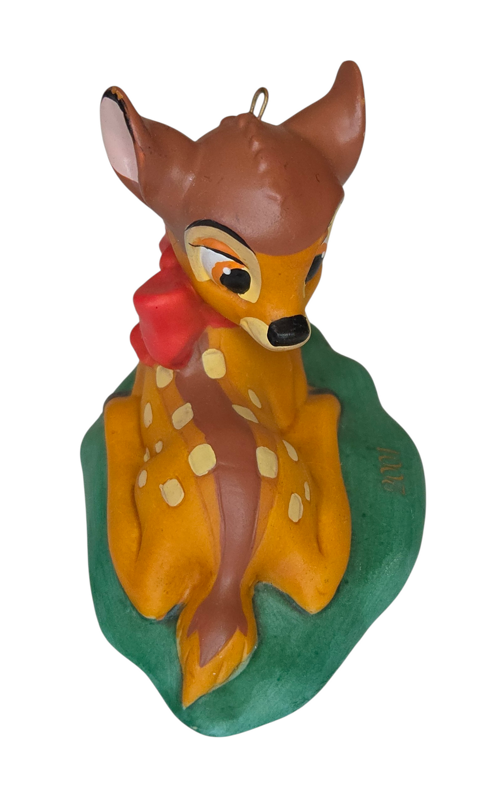 2001 Grolier Disney Porcelain Bambi Dated Christmas Ornament 3 1/4” (T100) image 4