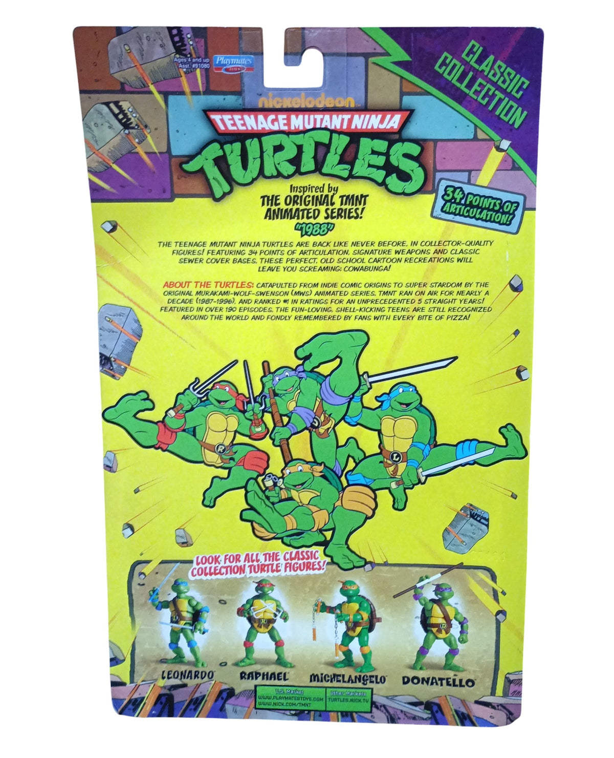 Playmates Teenage Mutant Ninja Turtles TMNT Classic Collection Donatello Figure image 2