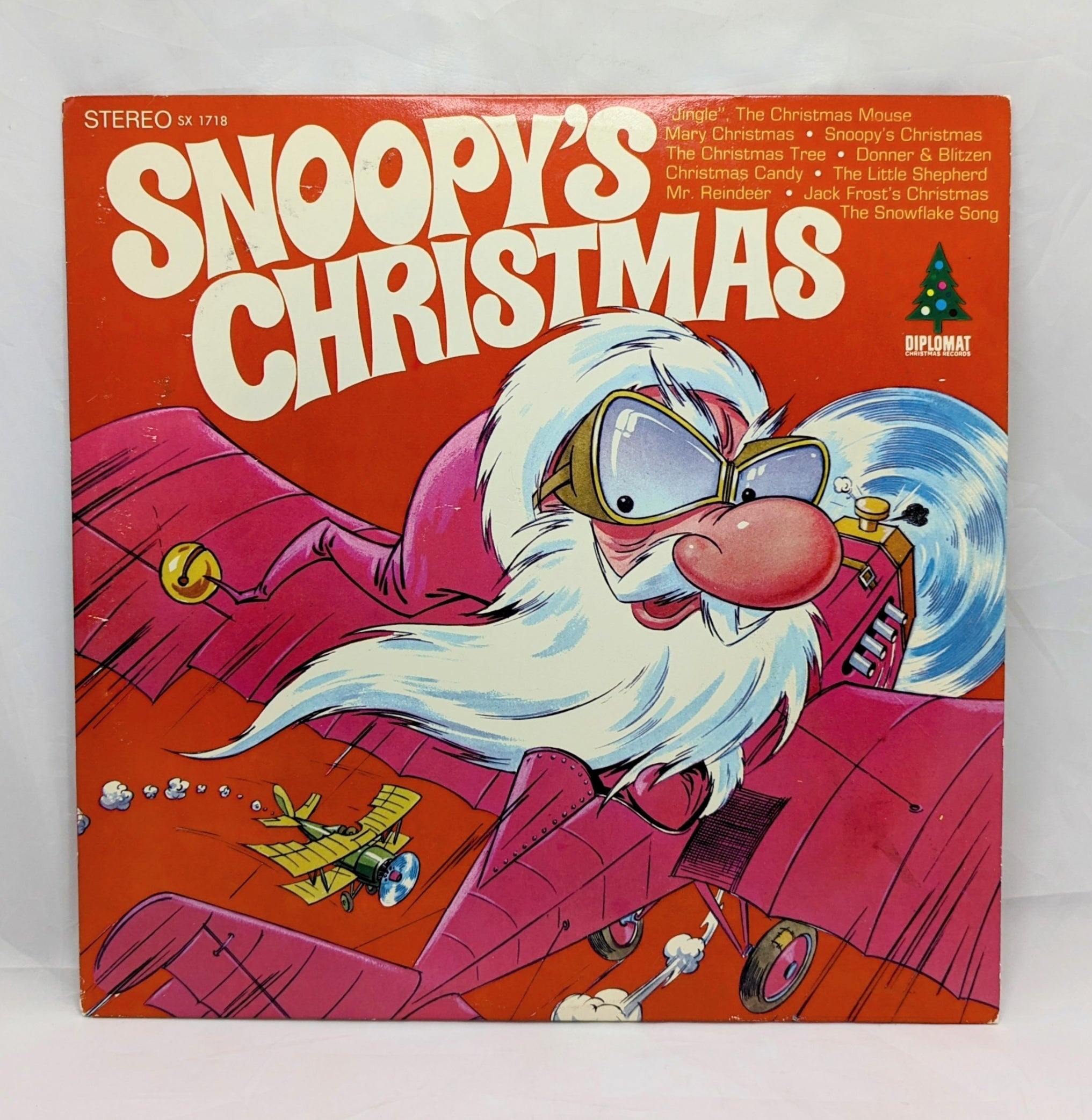 Vintage Snoopys Christmas Album Record Vinyl 33 LP Childrens