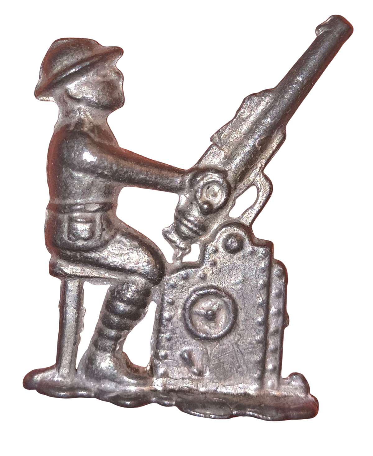 World War 1 Lead Toy Soldier With Mortar Gun image 2
