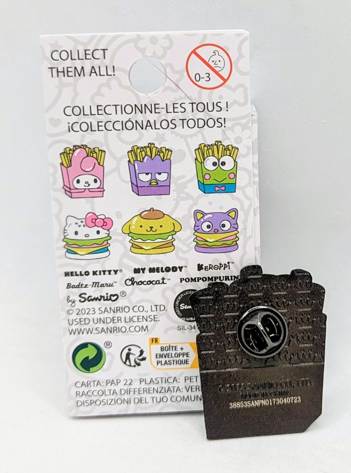 Loungefly Sanrio Fast Food Blind Box Enamel Pin Keroppi as French Fries image 2