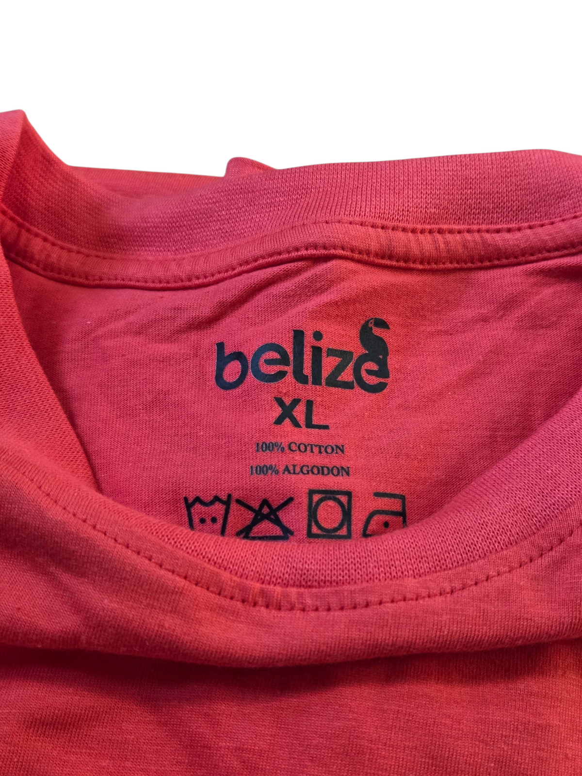 Belize Brand You Betta Belize It Palm Tree Red T-Shirt Size XL image 3