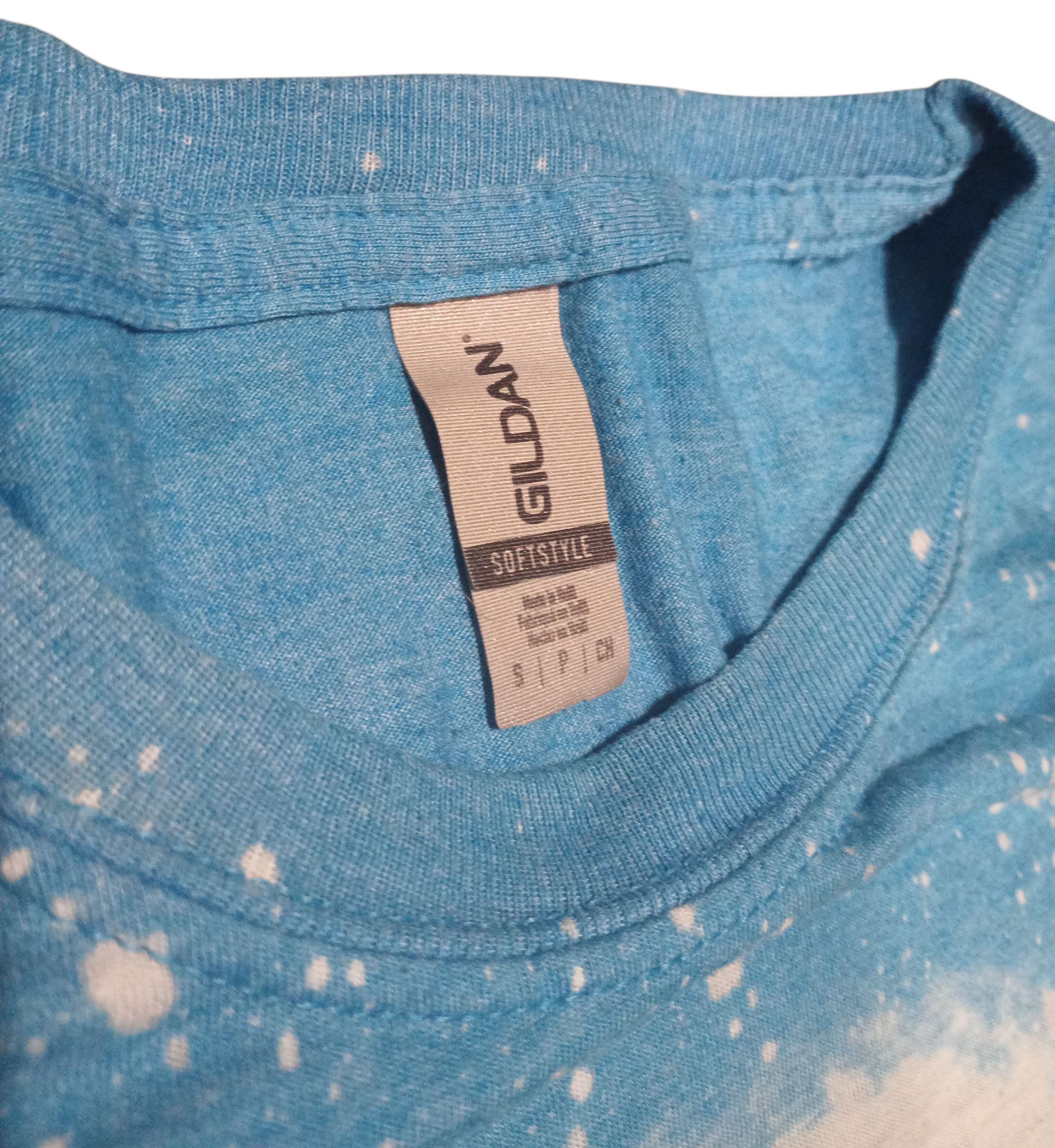 Y2K Warner Bros. Powerpuff Girls Trio Paint Splatter Blue T-Shirt Size Small image 3