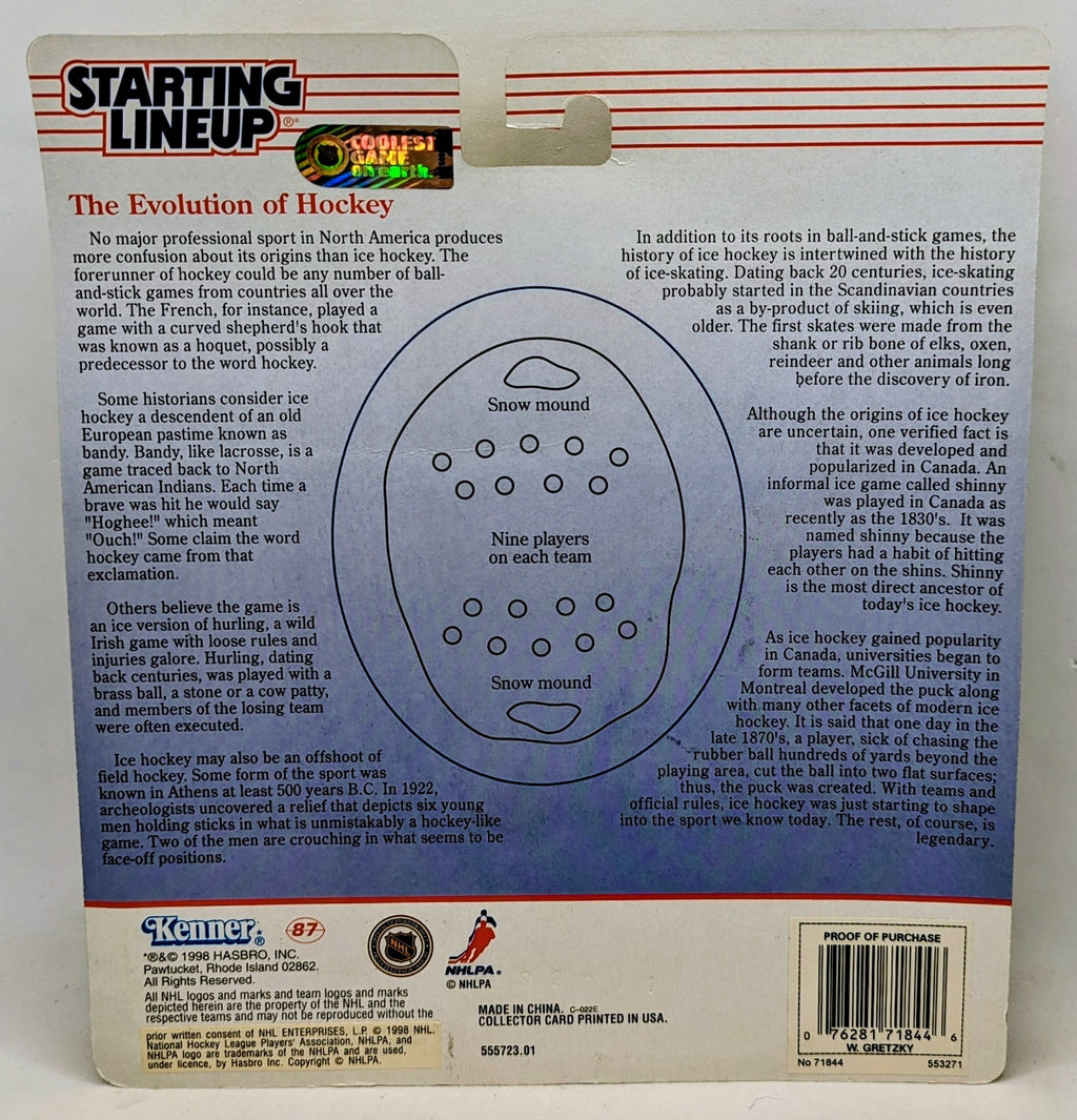 1998 Kenner Starting Lineup Wayne Gretzky New York Rangers Hockey Figure image 2
