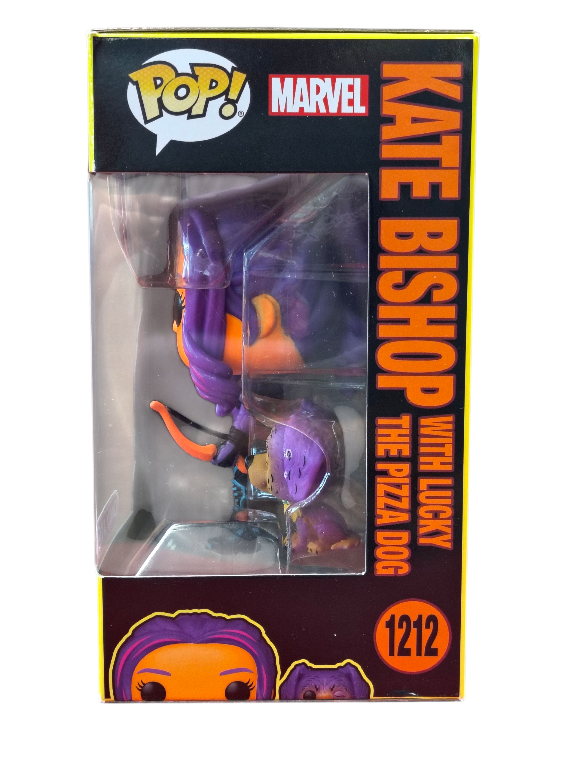 2022 Funko Pop Marvel Kate Bishop & Lucky The Pizza Dog #1212 Exclusive - SC image 3