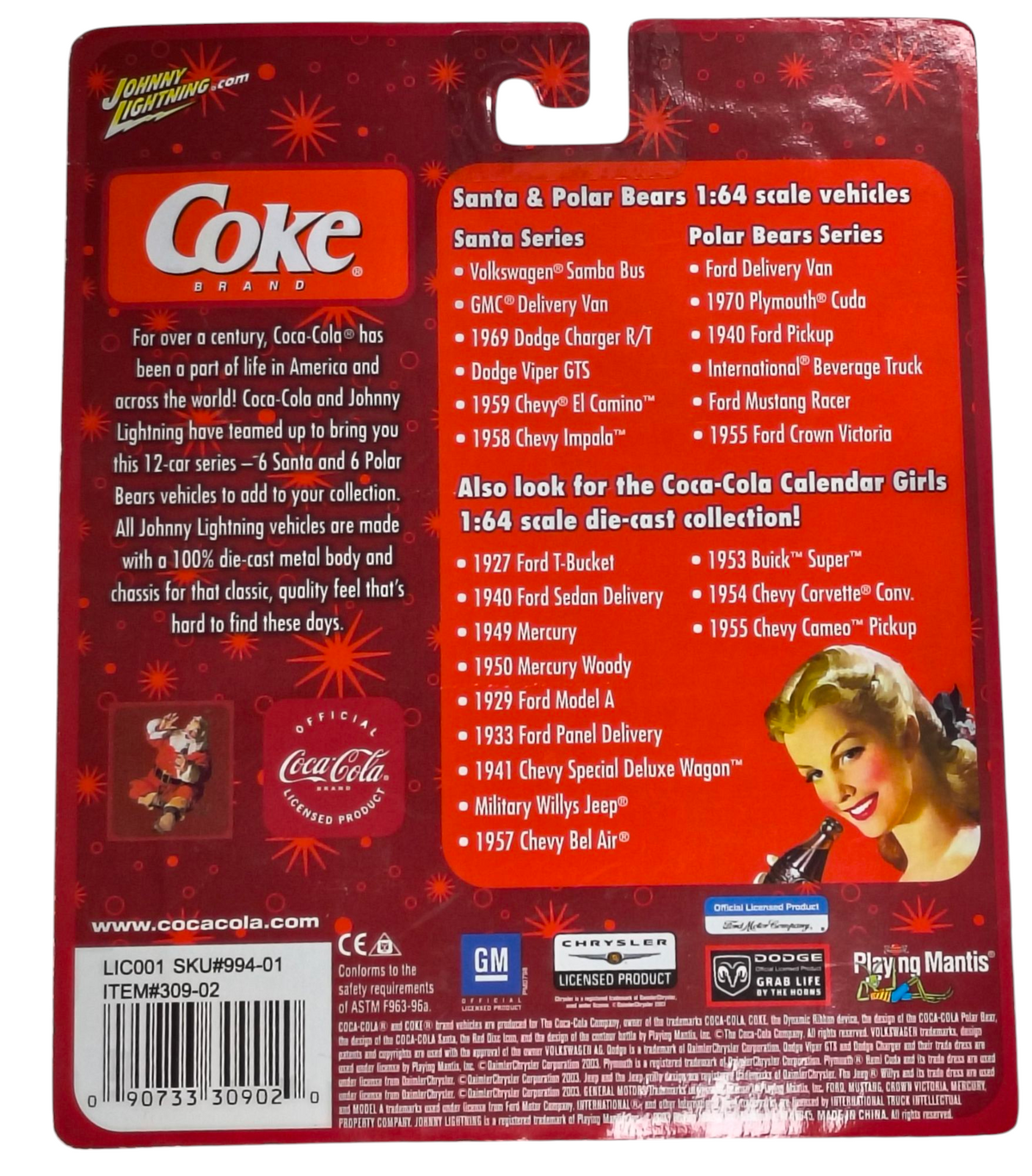 2003 Johnny Lightning Coca Cola Diecast Polar Bears Ford Delivery Van 1:64 image 2