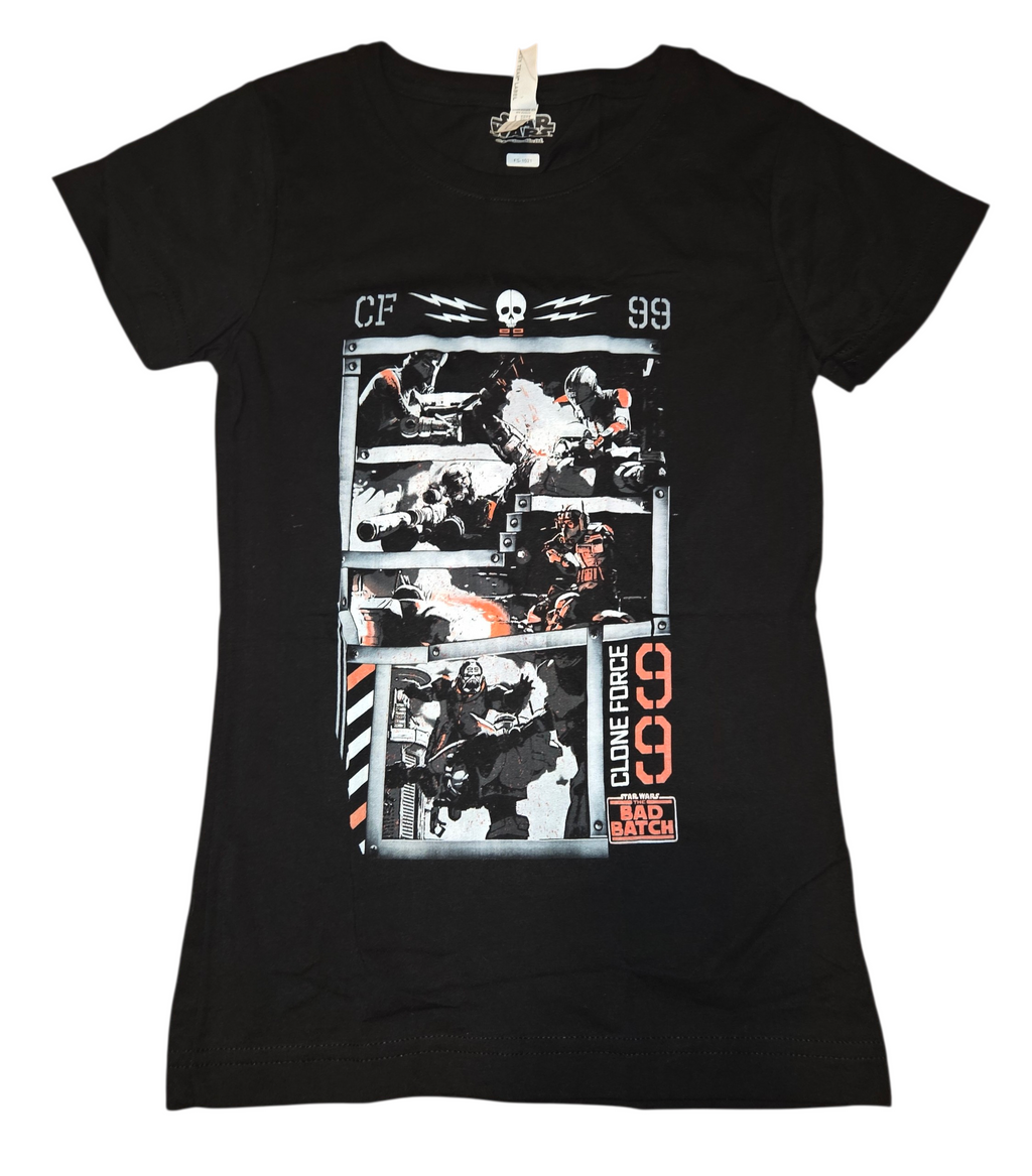 L.A.T Star Wars: The Bad Batch Clone Force 99 Action Faction Girls Large T-Shirt