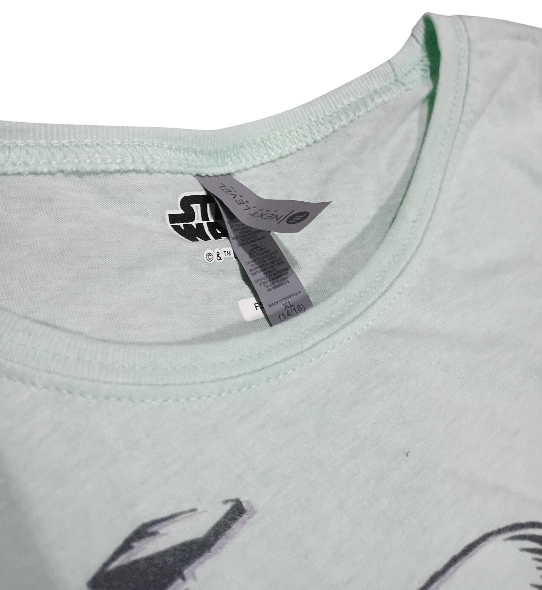 Star Wars The Book Of Boba Fett Bounty Hunter Helmet Mint Green Girls T-Shirt XL image 3