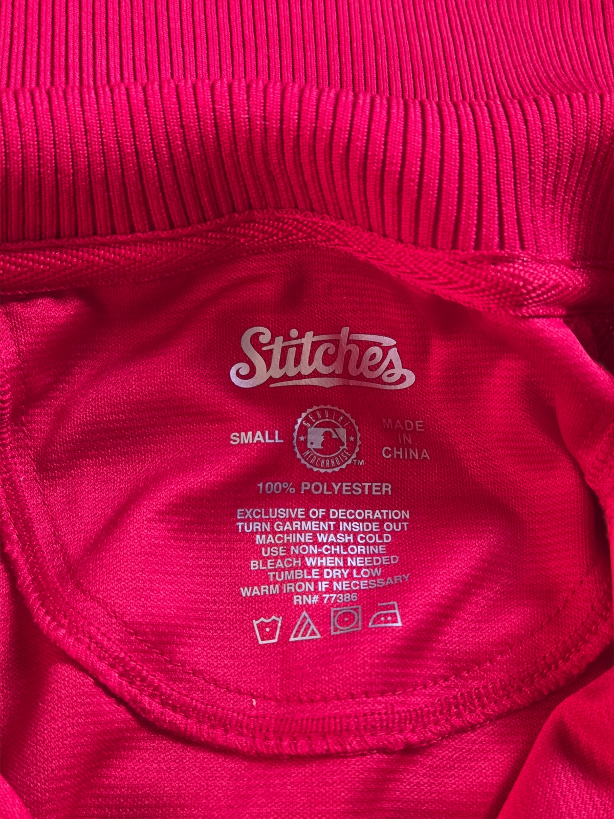 Stitches Chicago Bulls Red/White Flashback Track Jacket Zip Up Size Small image 4