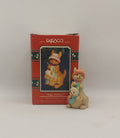 1992 Enesco Treasury Hoppy Holidays Christmas Ornament