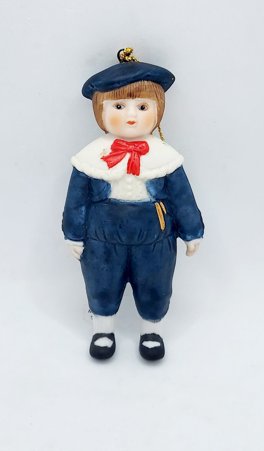 1987 Gorham Christmas Traditions Doll Ornament Christopher G2305 image 2