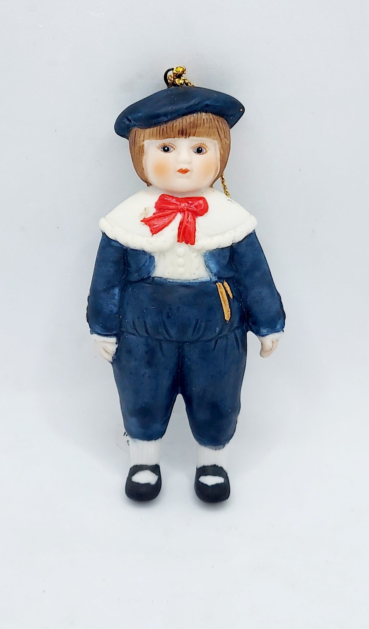 1987 Gorham Christmas Traditions Doll Ornament Christopher G2305 image 2