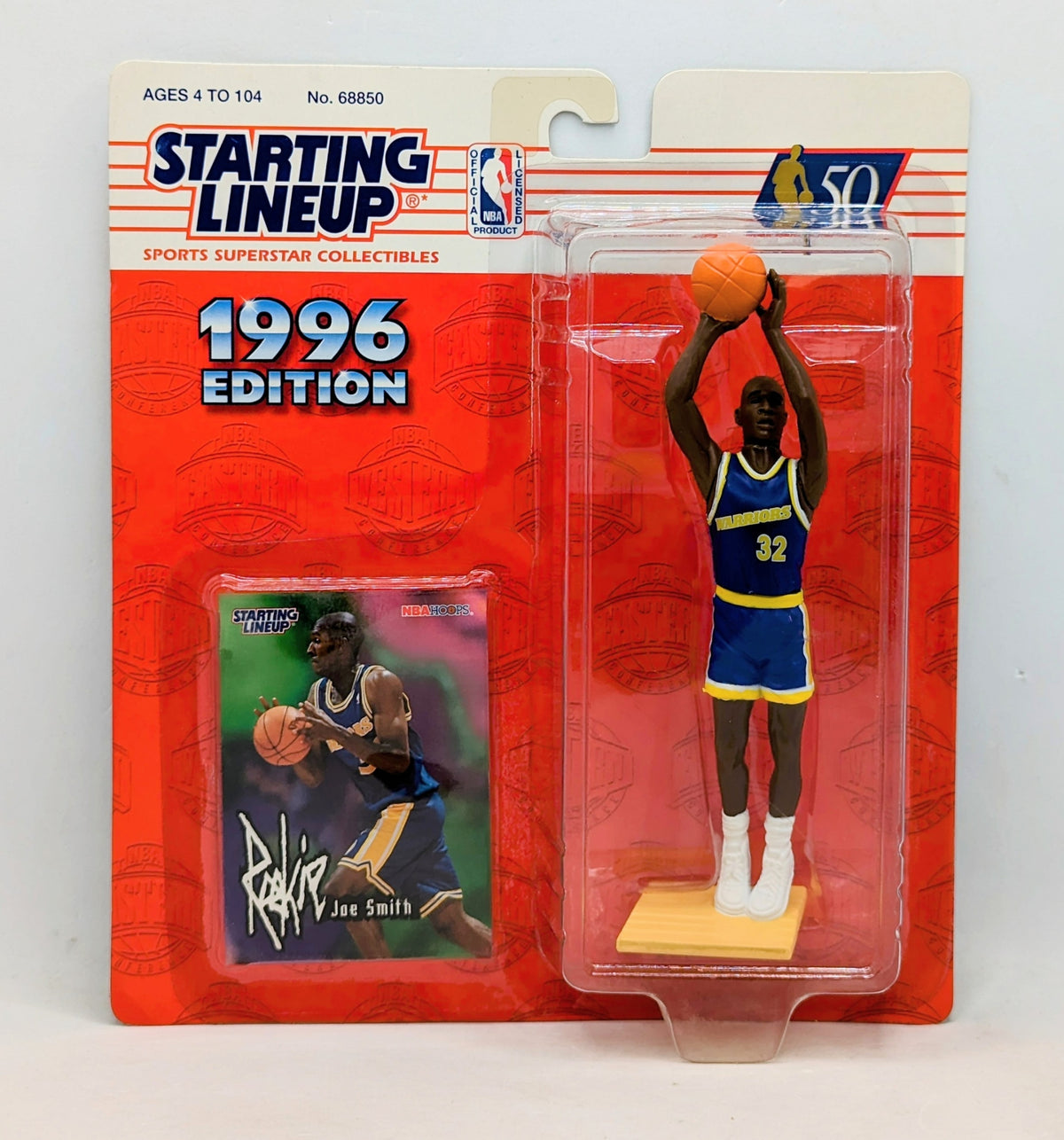1996 Starting Lineup Joe Smith Golden State Warriors Basketball Figure
