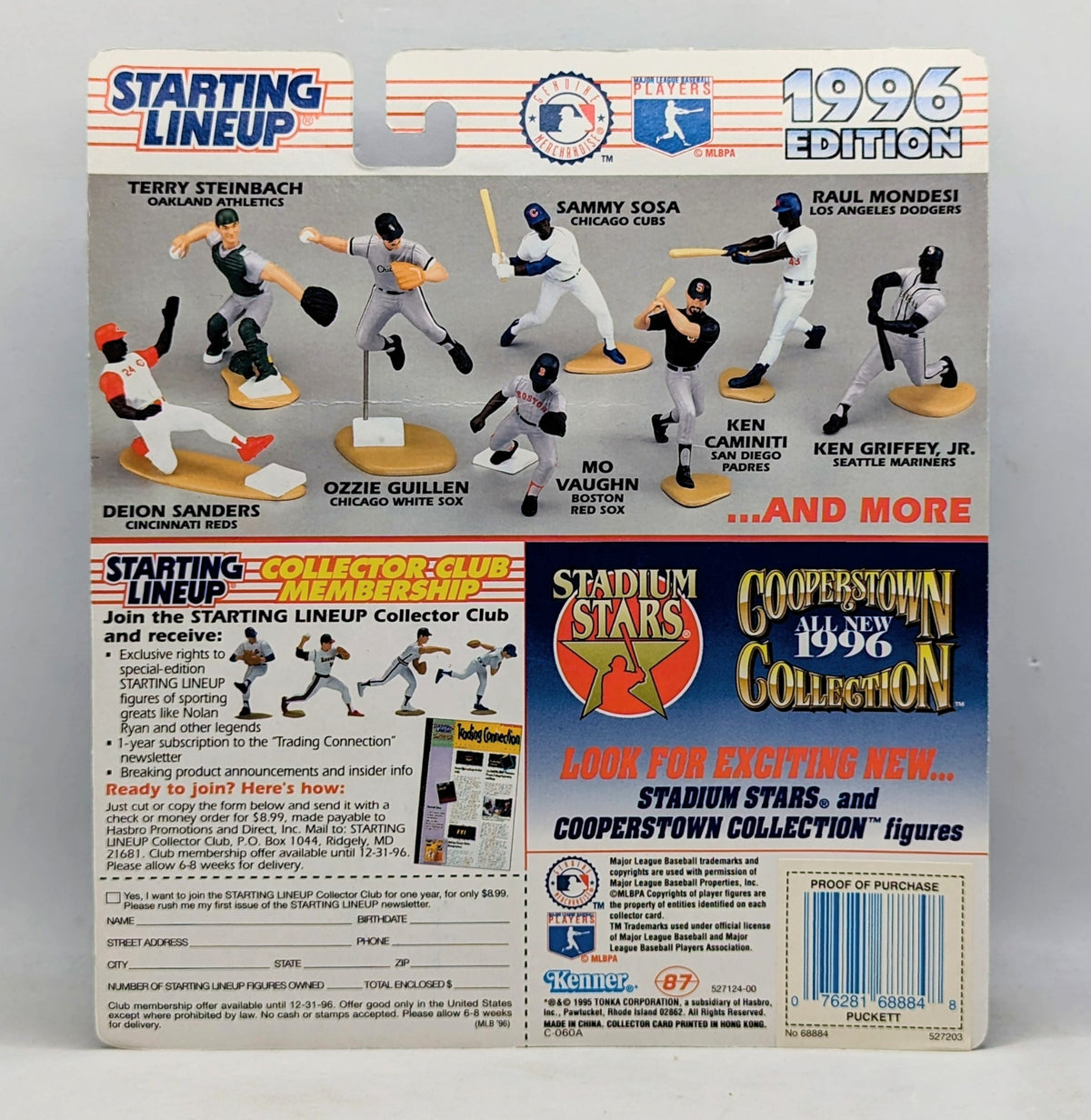 1996 Starting Lineup Kirby Puckett Minnesota Twins Baseball Figure image 2