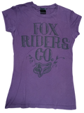 Y2K Fox Racing Fox Riders CO Logo Purple Medium T-Shirt
