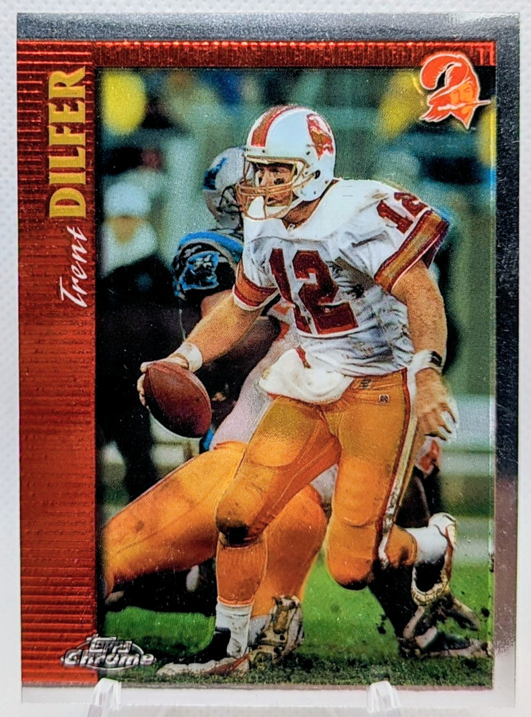 1997 Topps Chrome Refractors Tampa Bay Buccaneers Football Card #20 Trent Dilfer