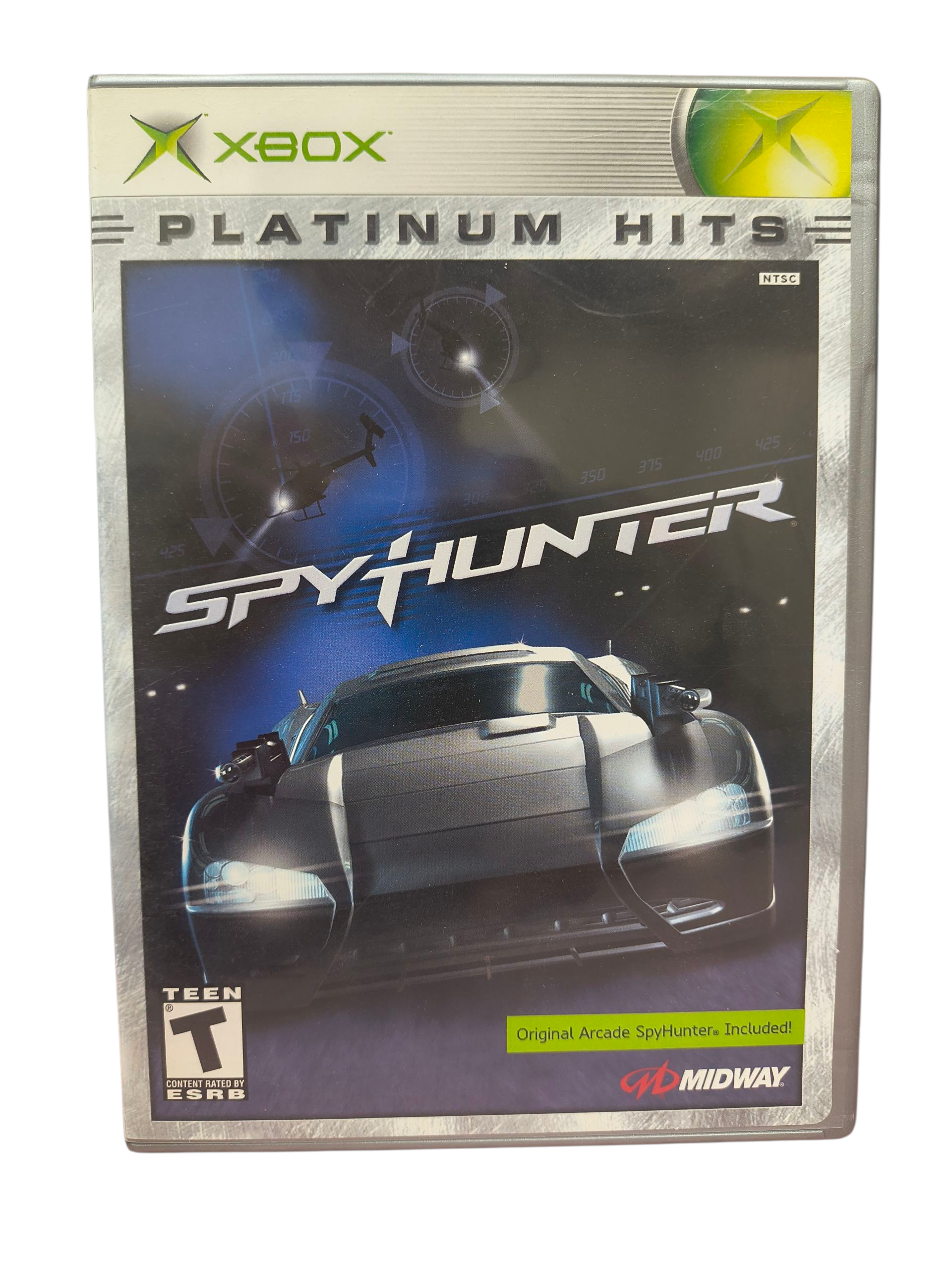 2002 Microsoft Xbox Spy Hunter Platinum Hits Complete CIB