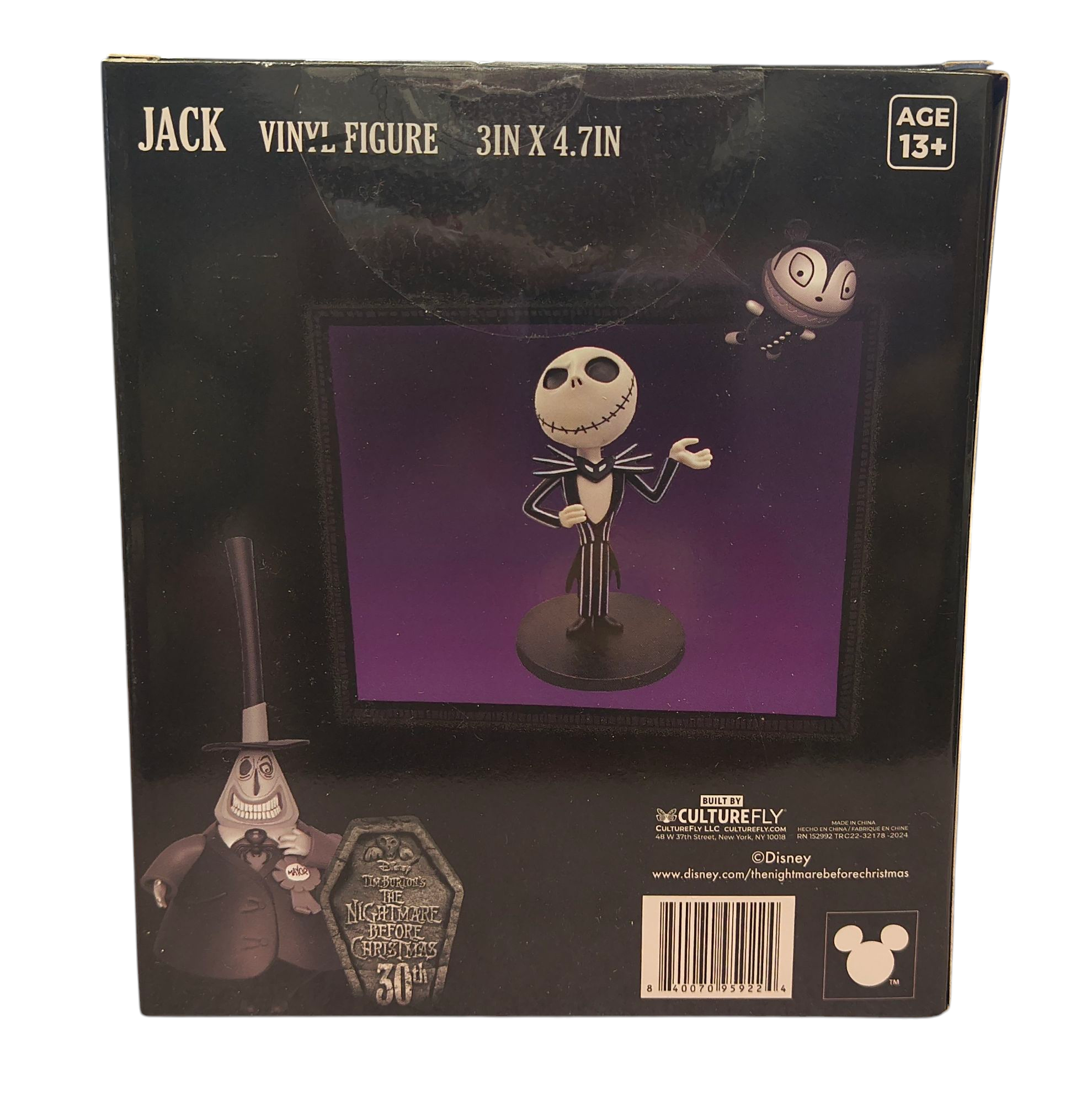 Culturefly Disney 30th Nightmare Before Christmas Jack Skellington 4.7" Vinyl image 2