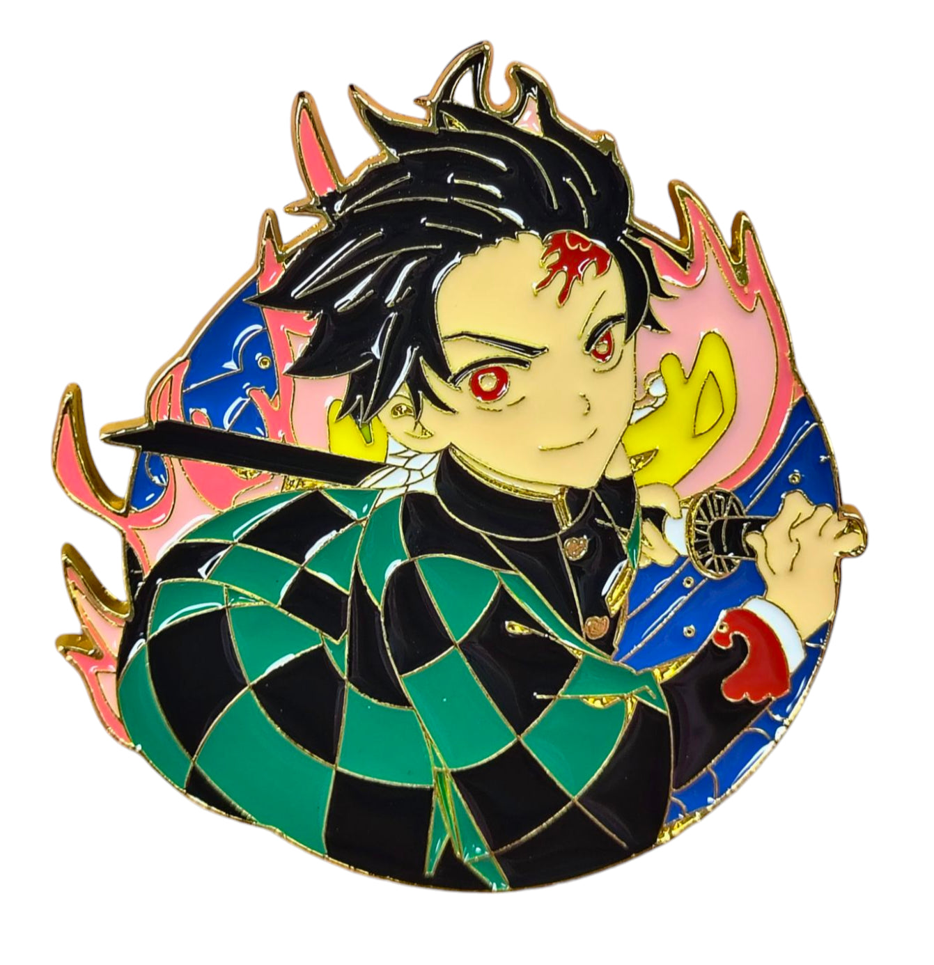 Demon Slayer Kimetsu No Yaiba Tanjuro Kamado Large Character Enamel Pin