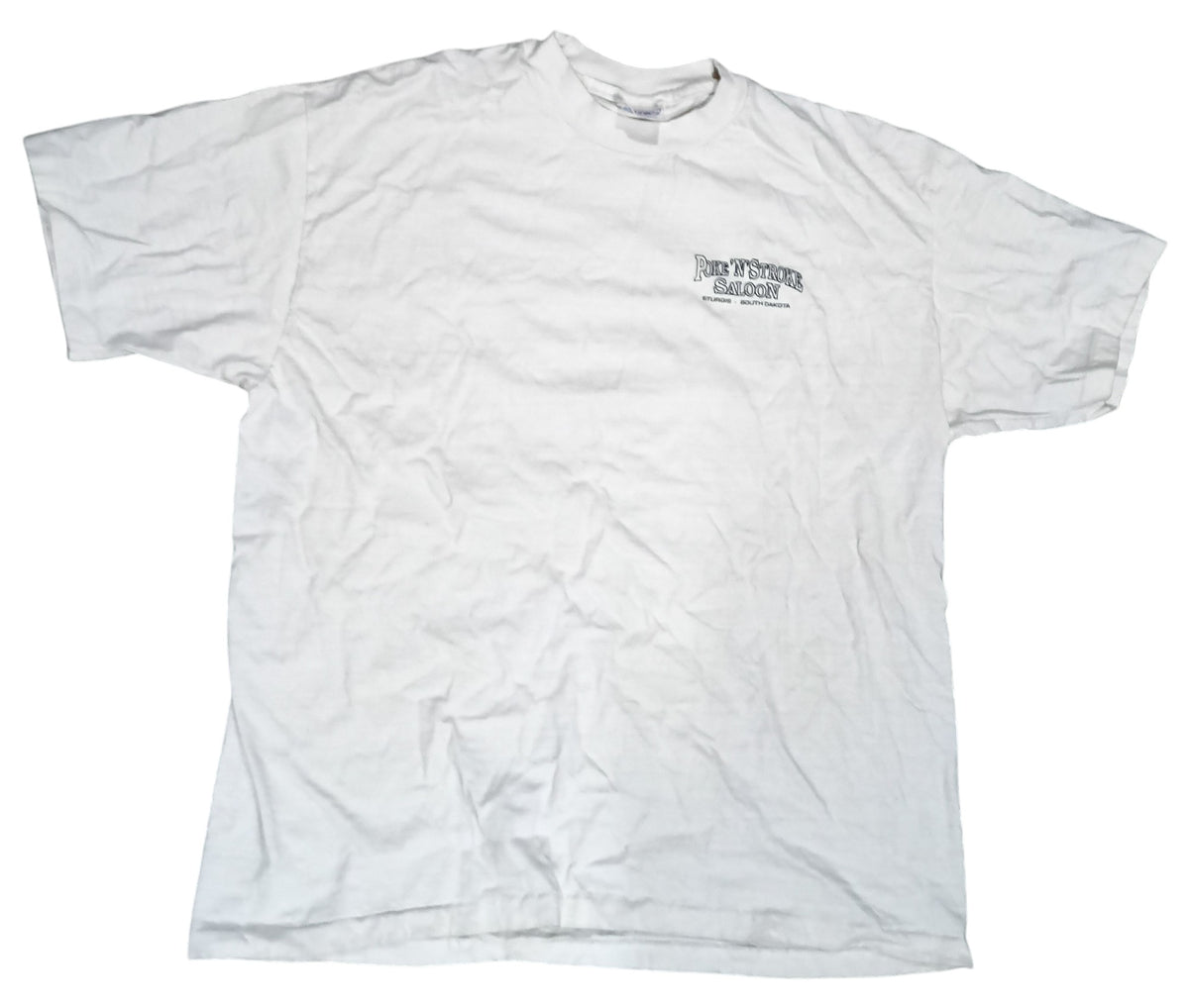 The Broken Spoke Saloon Poke n Stroke Sturgis SD Motorcycle Rally T-Shirt XL