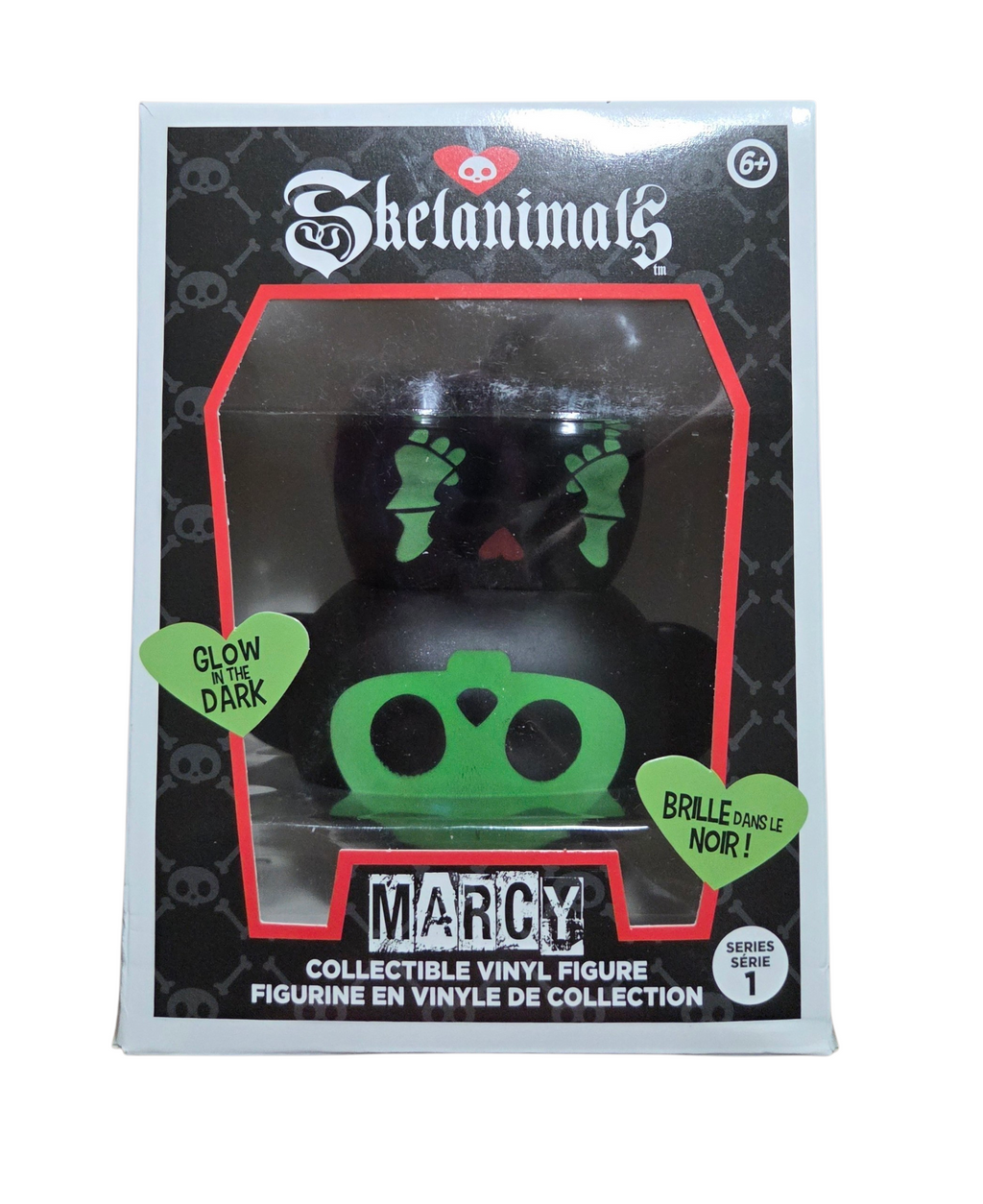 2025 Hasbro Skelanimals Glow In The Dark Marcy Monkey Series 1 Vinyl Figure