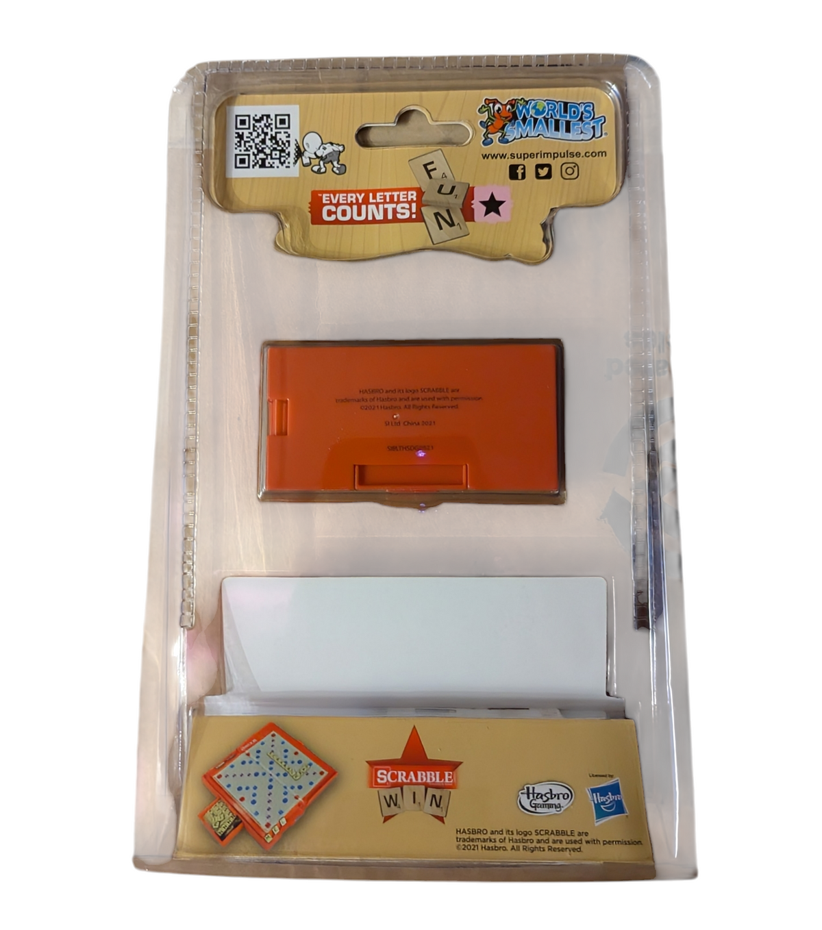 2021 Super Impulse World's Smallest Scrabble Mini Game image 2