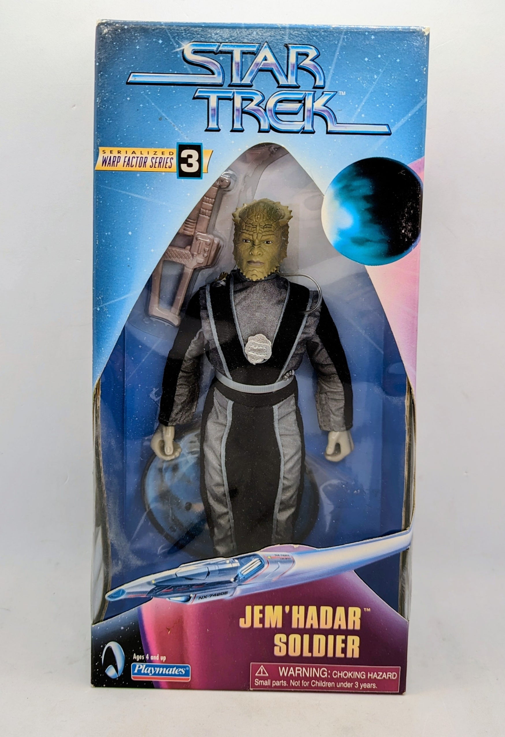 1998 Playmates Toys Star Trek Jem Hadar Soldier Warp Factor Series 3 9" Figure