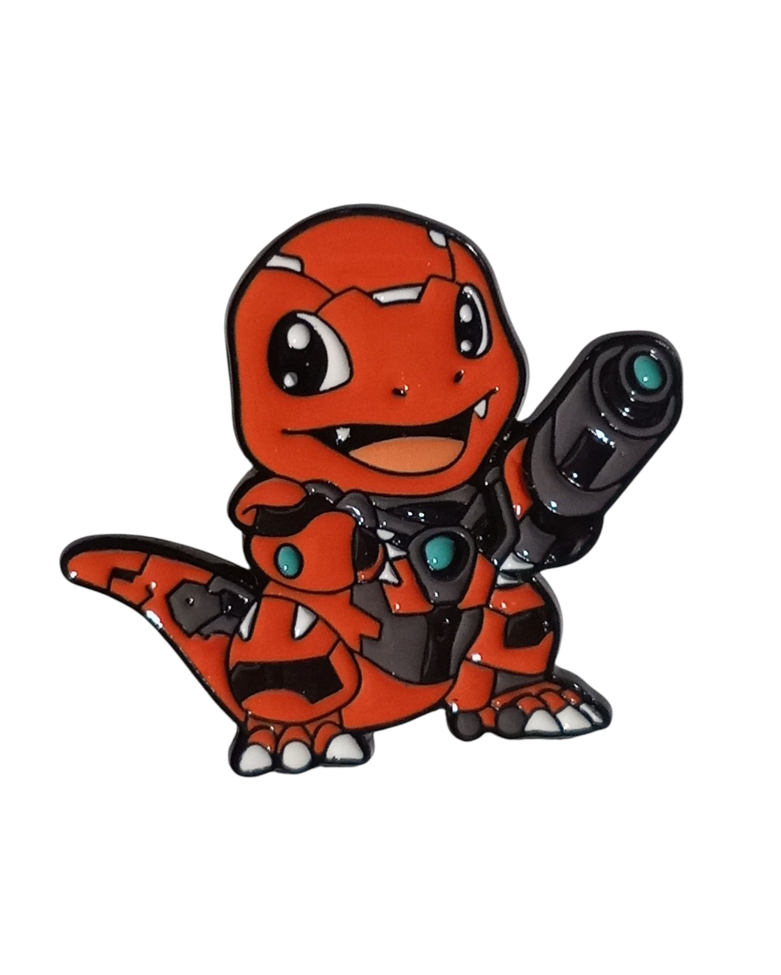 Nintendo Pokemon Mecha Charmander Crossover Character Enamel Pin