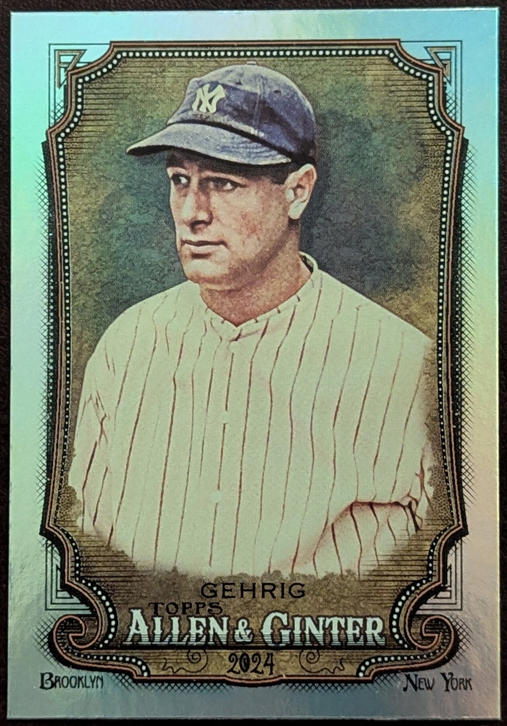 2024 Topps Allen & Ginter Lou Gehrig Hot Box Foil New York Yankees
